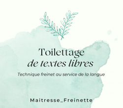 Toilettage de texte libre