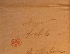 La lettre du duc d'Enghien à Froelich du 19 juillet 1802, référence 1262, archives de Chantilly.