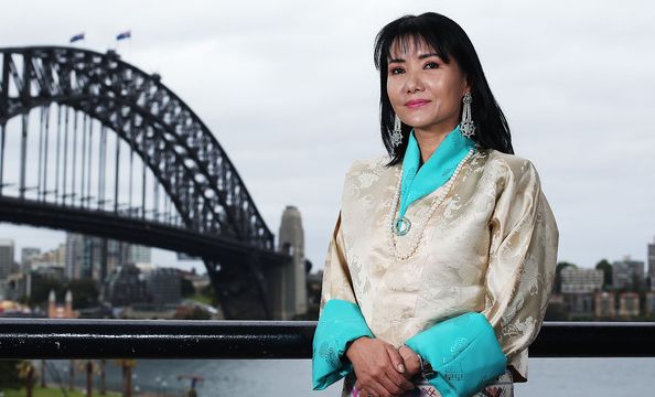 La reine mère en Australie