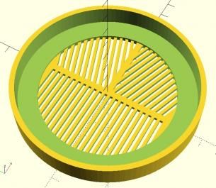 2015-07-24 : Masque de Bahtinov paramétrique avec OpenScad