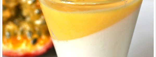 Panna cotta coco & fruit de la passion