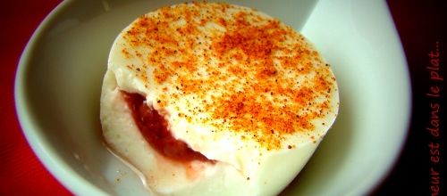 Panna cotta légère à la confiture de fraises