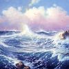 Grille - Marque page la mer !