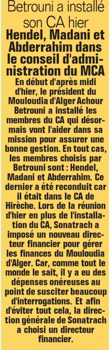 Jeudi 3.10.2019 changement au sein du conseil d'administration du SSPA 