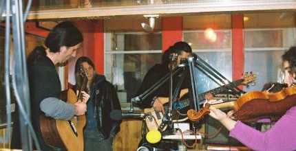 Le groupe l'émigrant dans les studios le lundi 20 novembre 2006