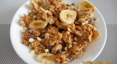 Pépites de granola choco banane