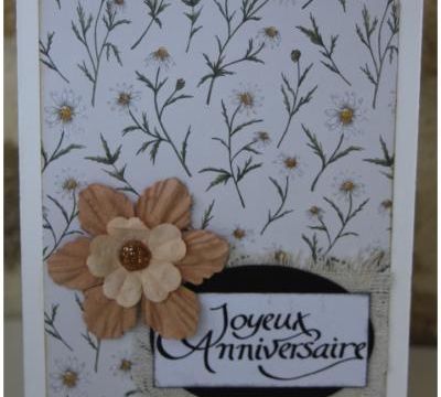 Anniversaire / Carte scrap