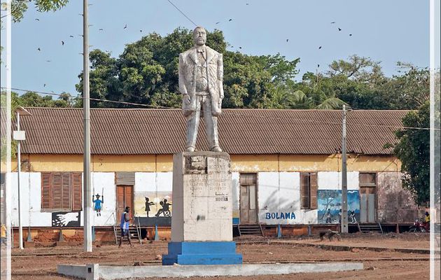 Errance dans les rues surchauffées de Bolama - Ile de Bolama - Bijagos - Guinée Bissau