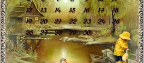  Calendrier de Septembre .