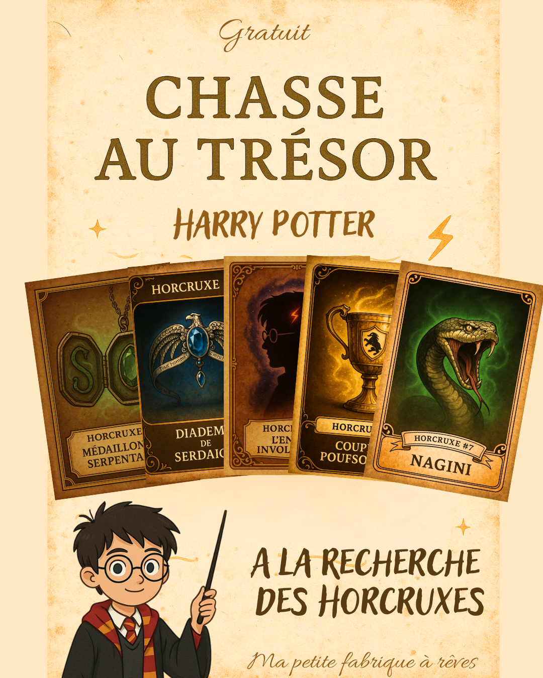 Harry Potter chasse au trésor gratuit à imprimer