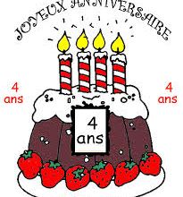 Déjà 4 ans ! Joyeux anniversaire !