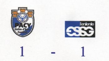 23 juillet 2008 : PACY/SANNOIS ST GRATIEN (ESSG) : 1-1