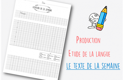 Etude la langue à partir des productions des élèves : le texte de la semaine
