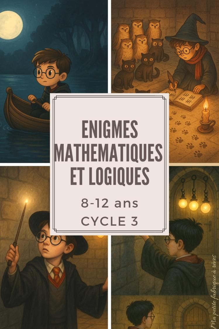 Enigmes mathématiques et logiques pour enfants de 8 à 12 ans (Cycle 3) à imprimer gratuit