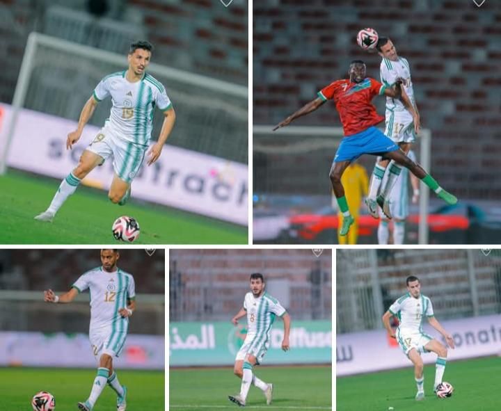 Qualification CHAN Algérie-Gambie 3-0 avec les Mouloudéens Ghezala, Bouras Akram, Halaimia et Draoui Zakaria 