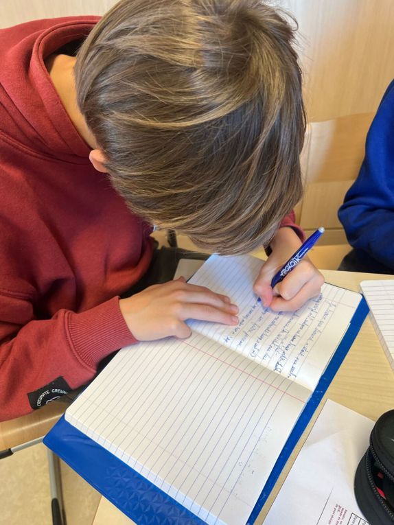 Album photo :  projet d'écriture Classe Bleue 2025
