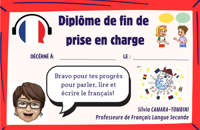 Diplôme de fin de prise en charge