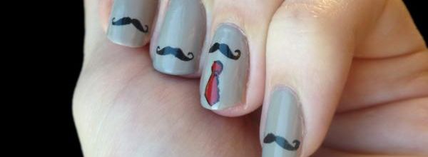 Manucure moustache facile