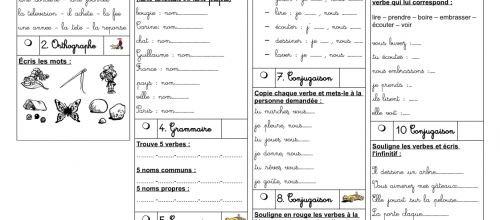 Plan de travail CE1 2013 - 2014 numéro 3