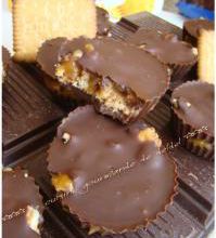 BOUCHÉES CROQUANTES CHOCOLAT,CARAMEL BEURRE SALÉ ET PETIT BEURRE