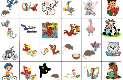 PTITES POULES: contributions MarionO: ateliers lecture de phrase et mots outils P1/ bons points/affiches LE LIVRE