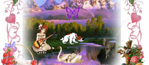 PAYSAGE SUR TON VIOLET NATURE