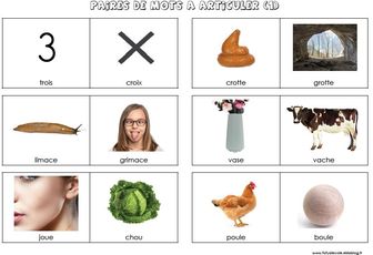 Paires de mots à articuler