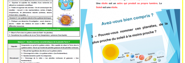Séquence clé en main - La planète Terre