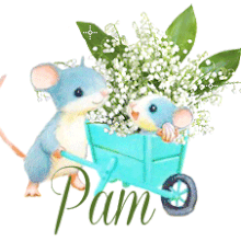 signature animee, 1ermai, muguet