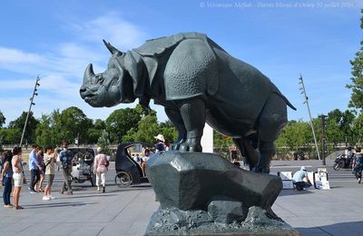 Les sculptures du parvis du Musée d'Orsay : 2) Rhinocéros