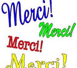  Merci à tous 