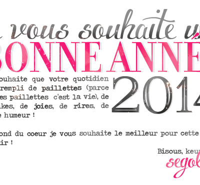 Bonne année 2014 !