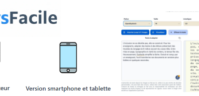 DysFacile : application web pour adapter du texte et faciliter la lecture et la compréhension 