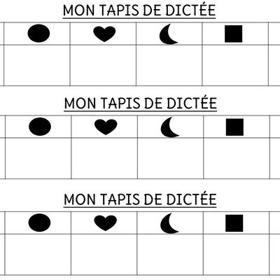 le tapis de dictée