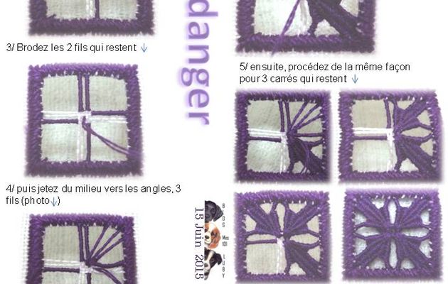 Araignée en hardanger (une méthode parmi d'autres)