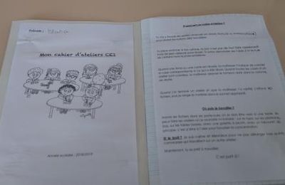 Le cahier d'ateliers de mes CE1