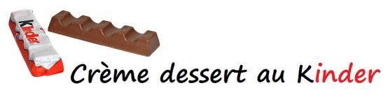 Crème dessert au chocolat Kinder