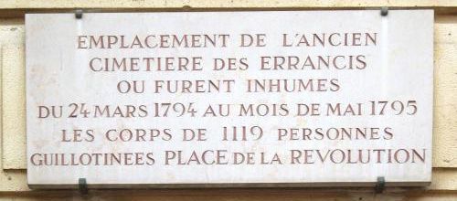 Cimetière des Errancis  - CIMETIERE REVOLUTIONNAIRE 
