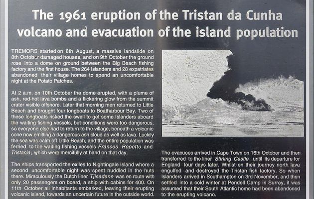La petite histoire du Volcan 1961 - Edinburgh of the Seven Seas - Tristan da Cunha