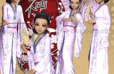 Ayako geisha Toon (Render-png)