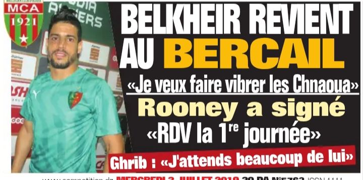 Belkheir revient au MCA 