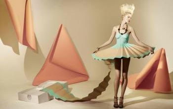 fashion paper dress