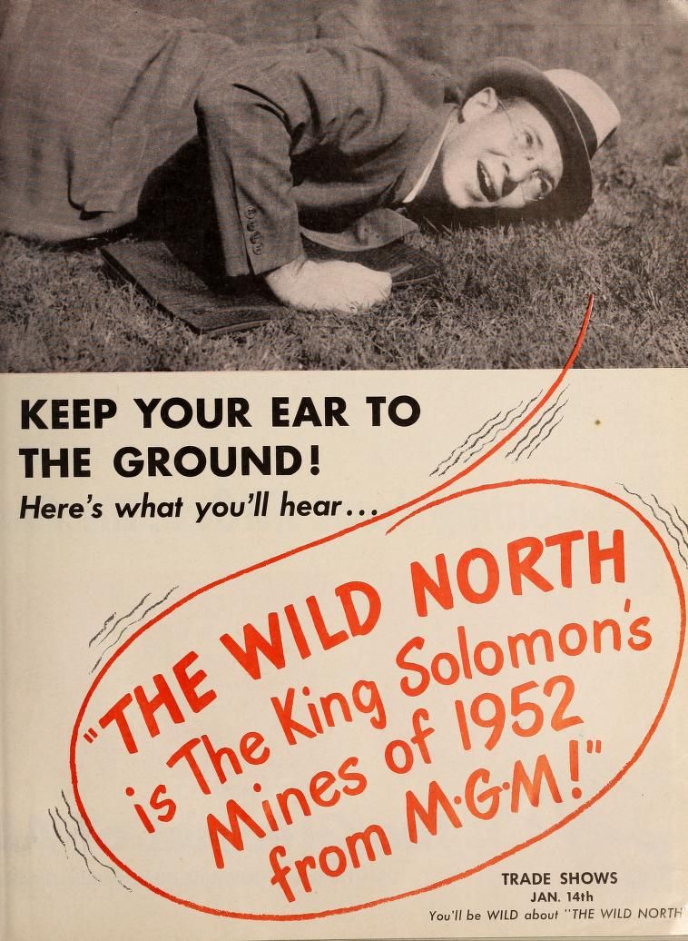 THE WILD NORTH BOX OFFICE USA 1952