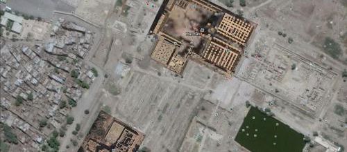 Le Temple de Karnak. (Photo Google Earth)