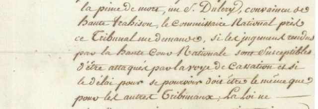 Lettre de Georges Danton. Datée du 29 août 1792