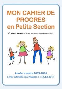 Mon cahier de progrès en petite section