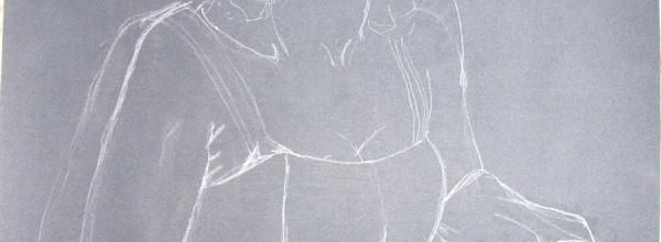 Dimanche - Portrait de femme aux pastels secs (1)