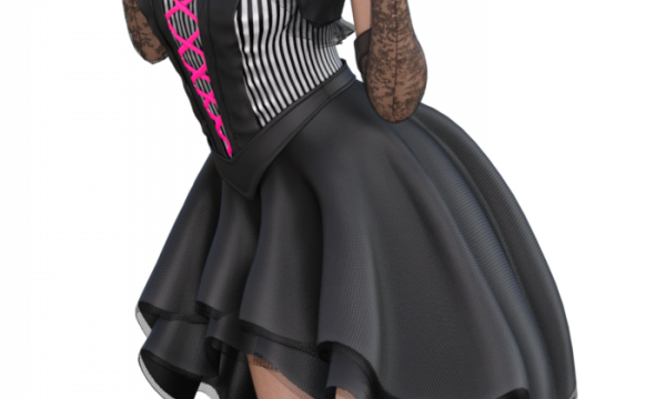 Image de poupée gothique (tube-render)