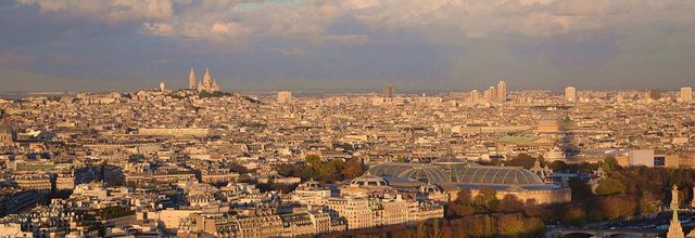 Vues de Paris : Coucher de soleil