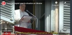 Vidéo du pape  et texte - Une prière silencieuse pour l'Ukraine - VA